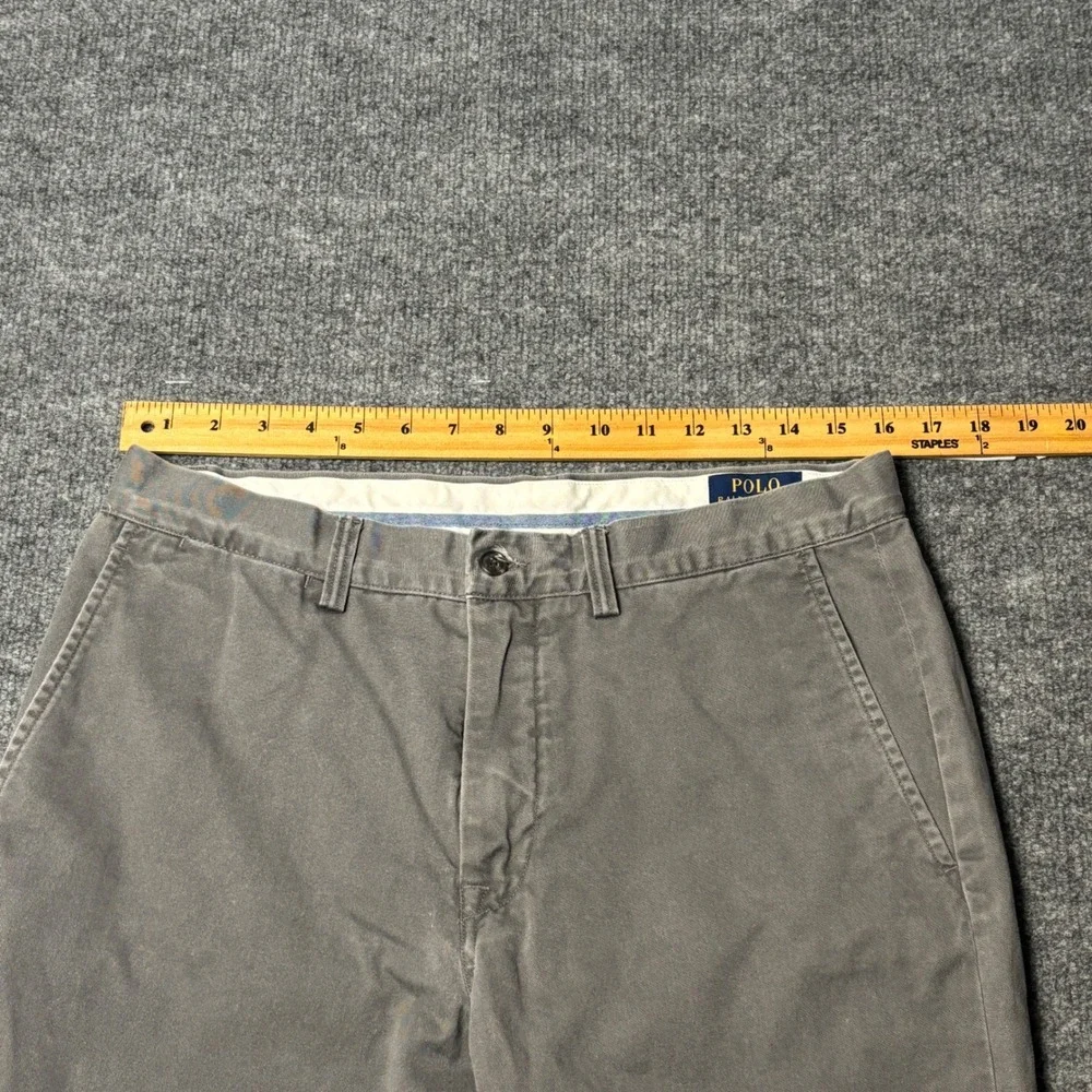 Polo Ralph Lauren Men's 32x32 Gray‎ Straight Fit Chino Pants Classic Trousers